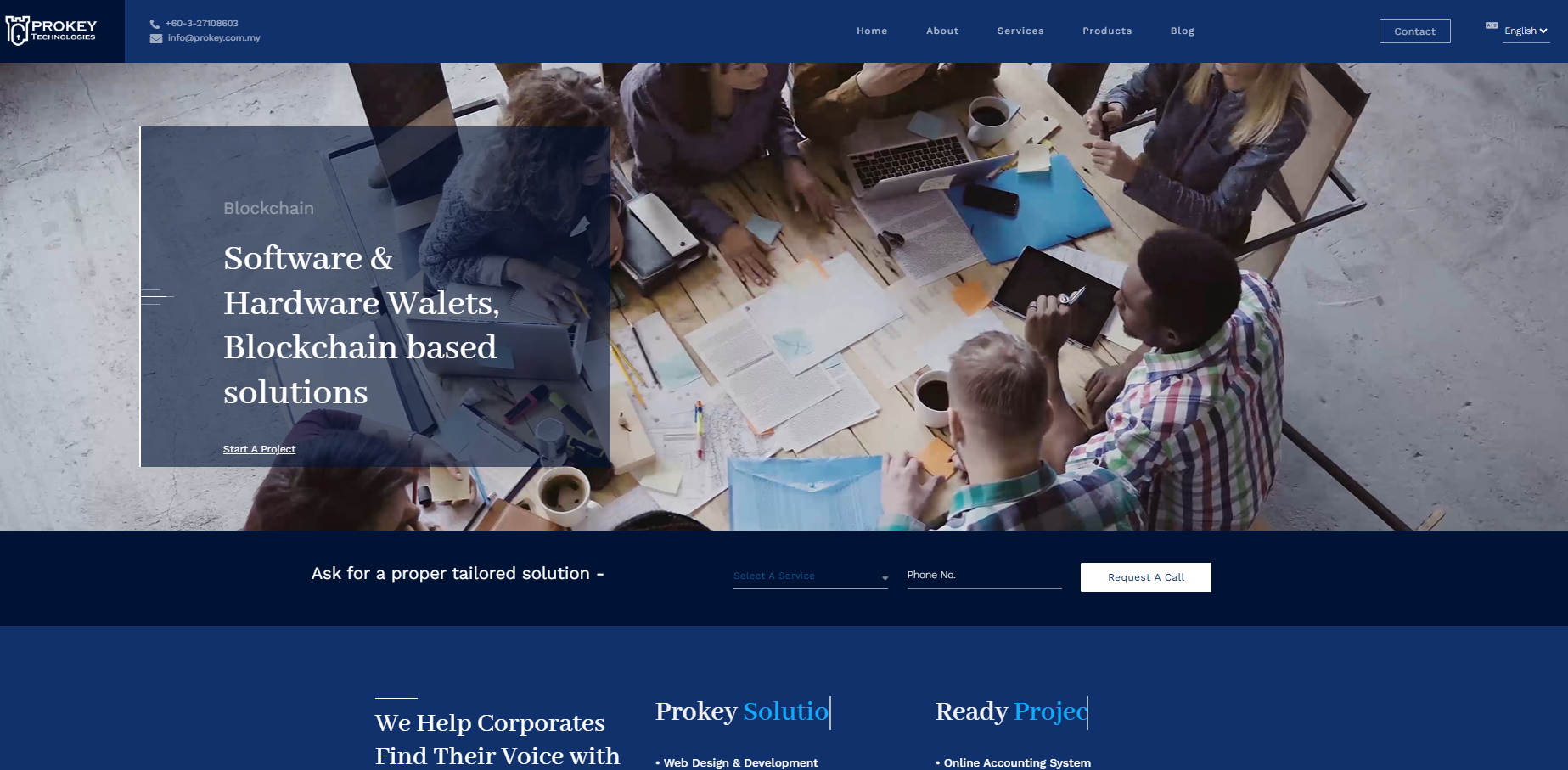 Corporate & Services Website